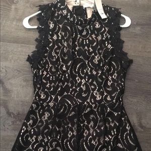 Black and Tan lace romper